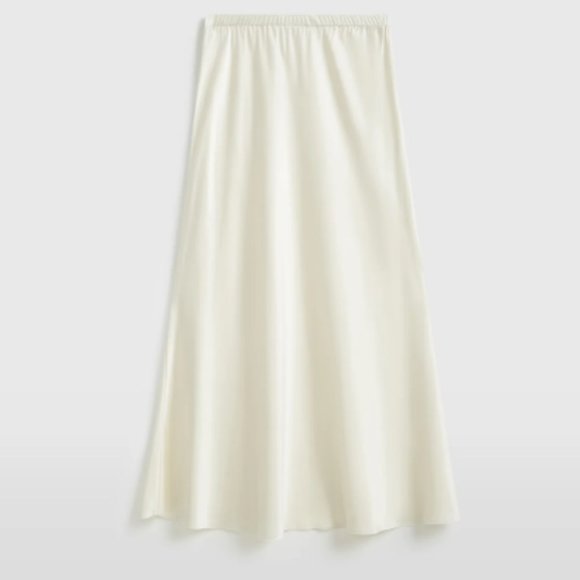 ISO Venroy Silk Slip Skirt | Size XS | Color: Milk - Picture 2 of 2